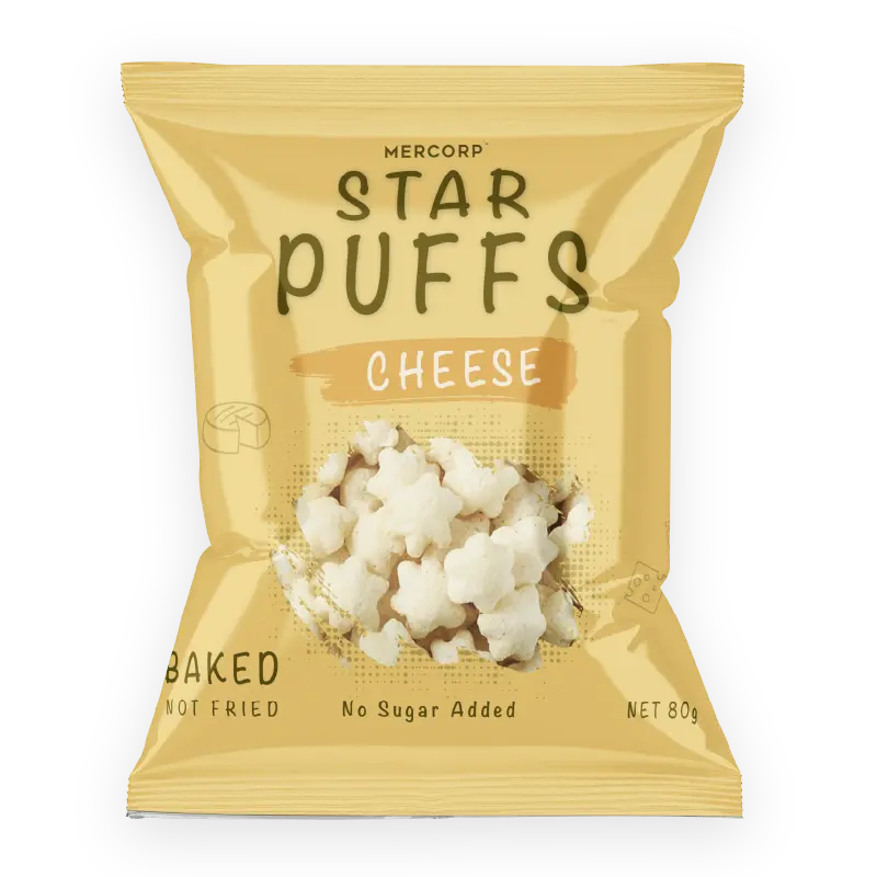 mercorp organic star puffs cheese flavor