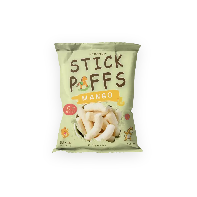 mercorp organic stick puffs mango flavor